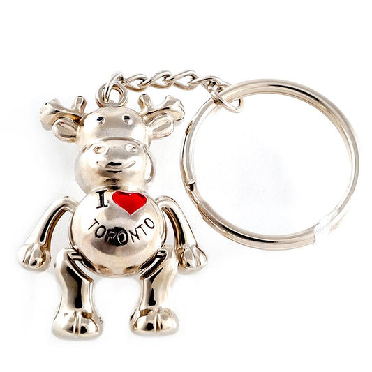 Canada Keychain - Moose Metal