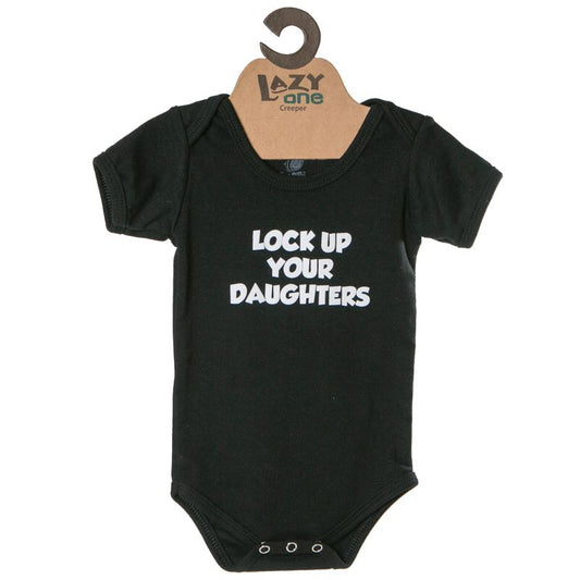 Lock Up Your Daughter Baby Onesie