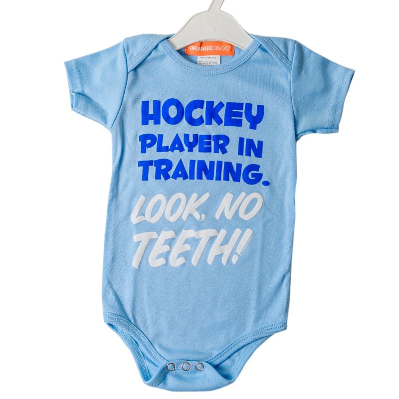 Hockey Player In Training Baby Onesie