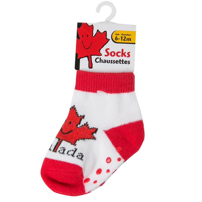 Happy Maple Leaf Kids Socks