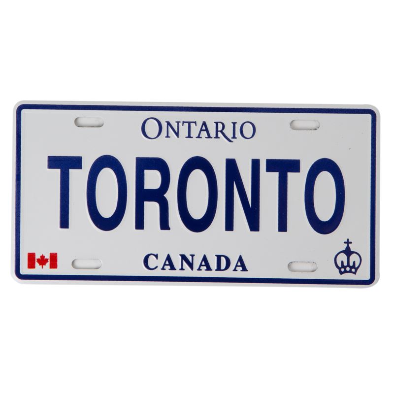 License Plate - Toronto Canada 8" x 4"