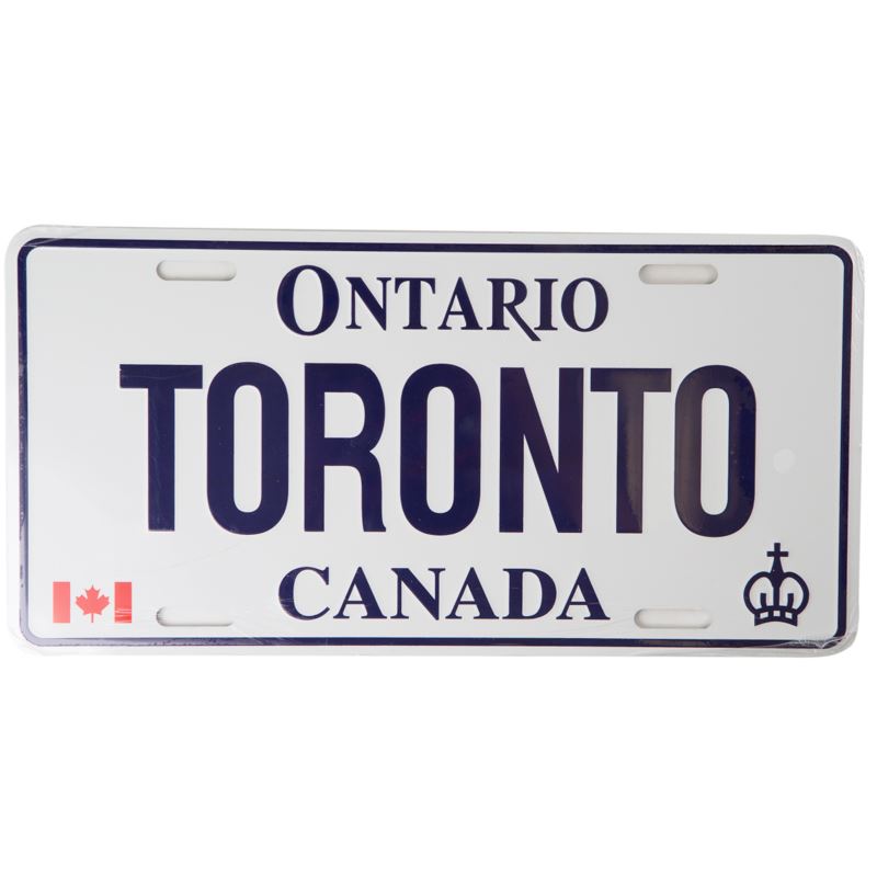 License Plate - Toronto Canada 12" x 6"