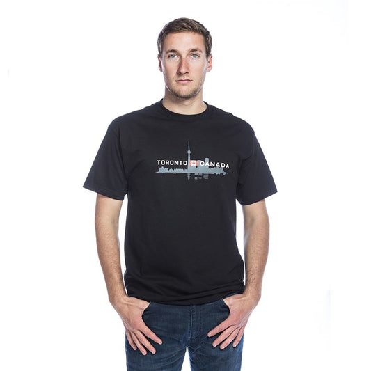 Toronto City Skyline T-Shirt in Black - Unisex