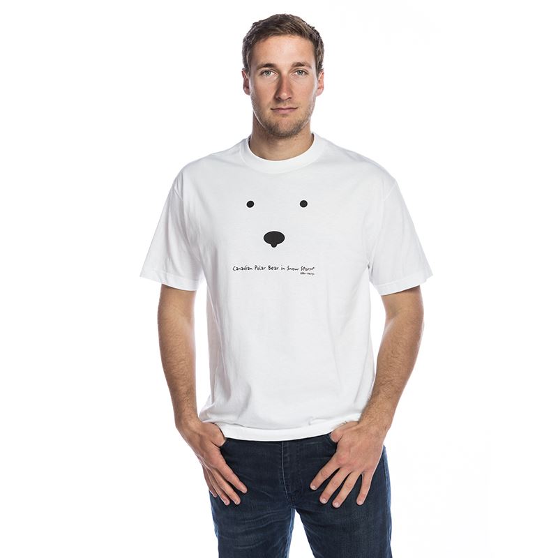 Canadian Polar Bear in Snow Storm Funny T-shirt - Unisex