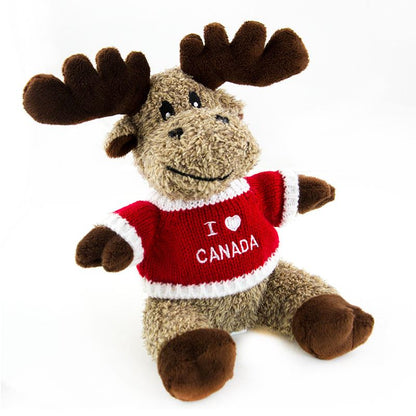 Canada Moose Stuffed Animal with I ❤ Canada - 7 inches