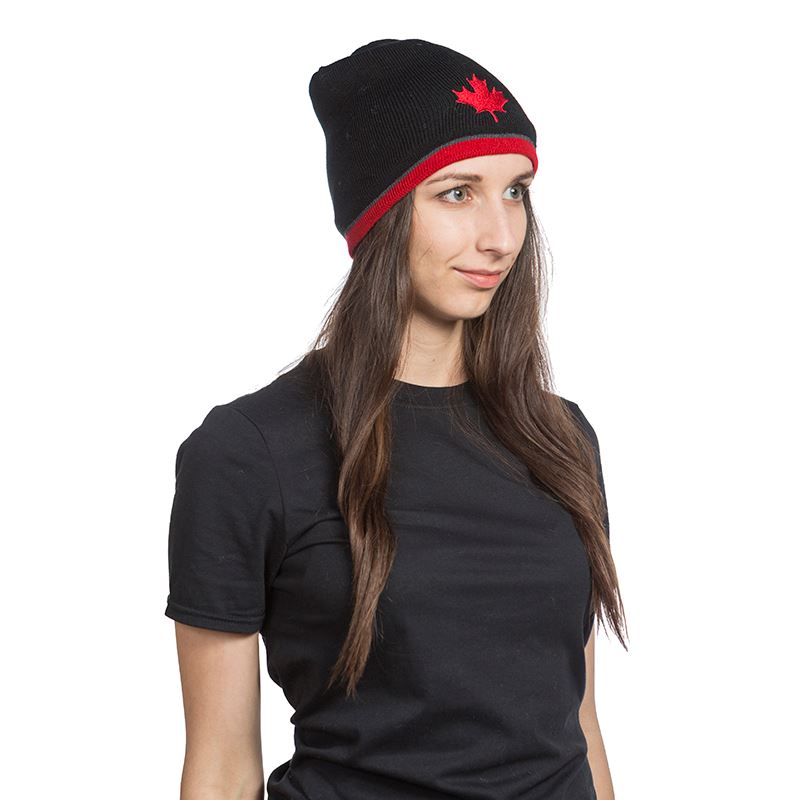 Toque Styling Maple Leaf Toque - Black – UCANADA