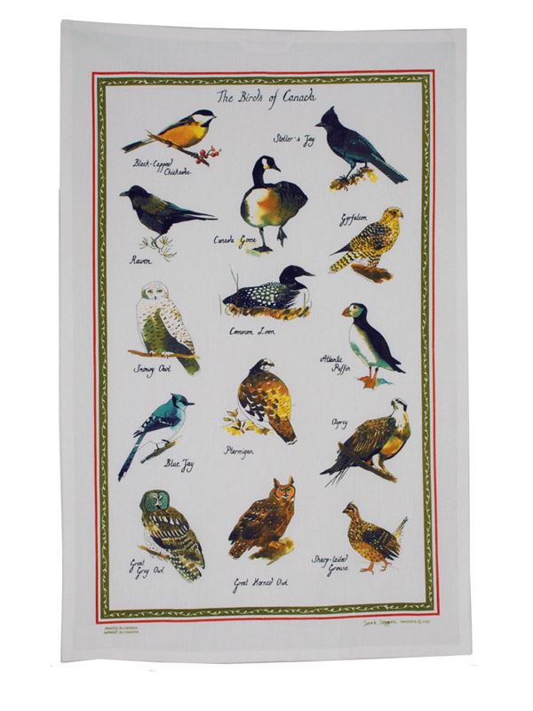 Tea Towel - Birds of Canada