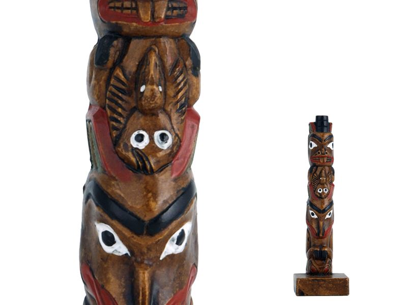 Totem Pole Beaver and Whale - 5.5"