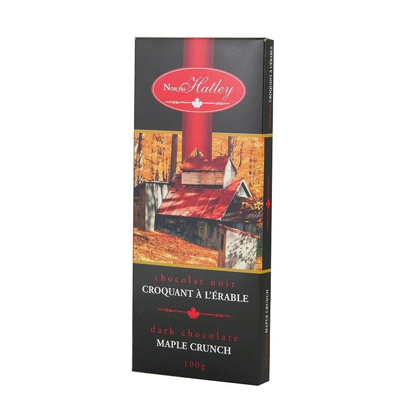 North Hatley Maple Crunch Dark Chocolate - 100g