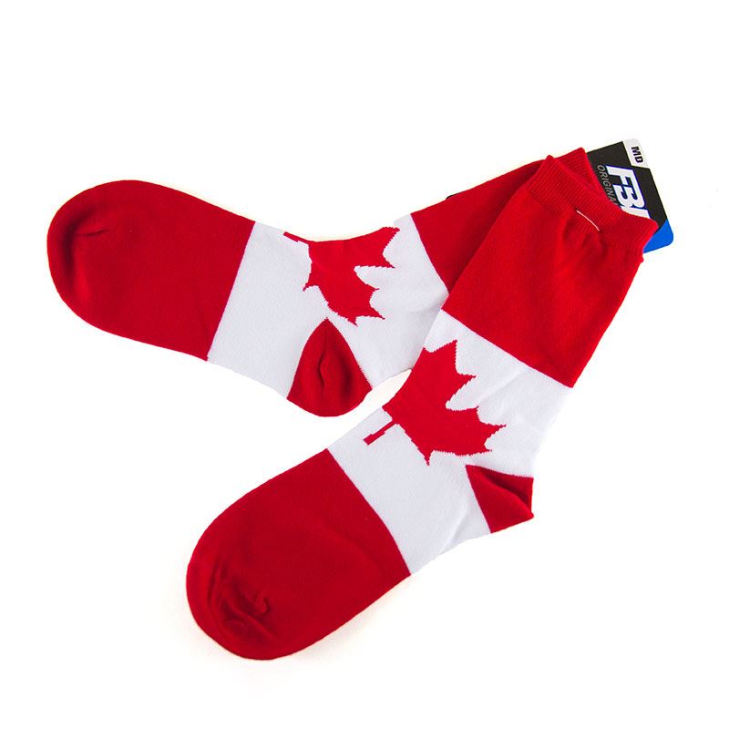 Classic Canadian Flag Crew Socks - Unisex