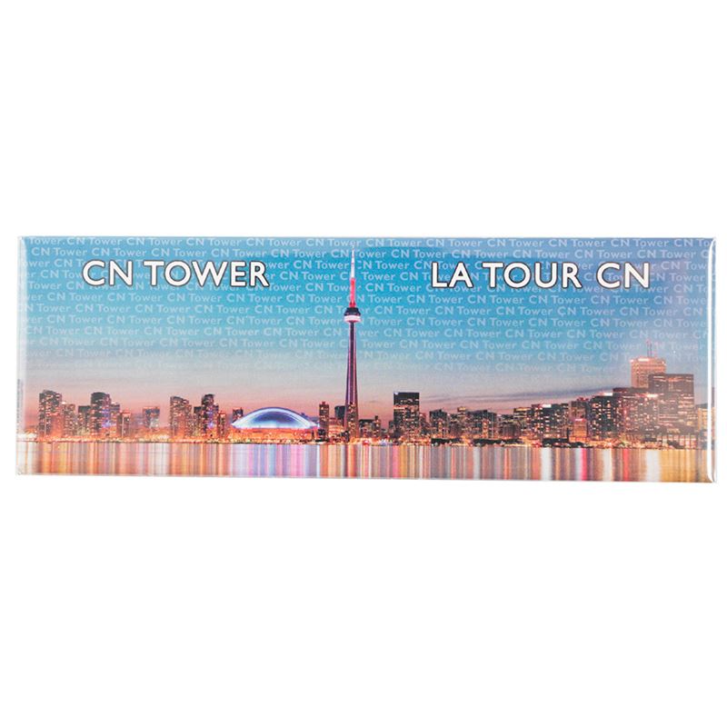 Photo Magnet - Luminescent Toronto Skyline 1.5" x 4.5"