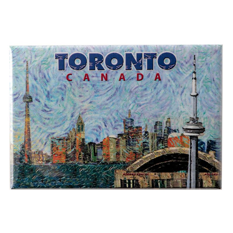 Photo Magnet - Artistic Toronto Skyline Print 2" x 3"