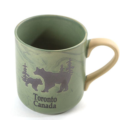 Canadian Bear Facts Mug with Silhouette Bear Design