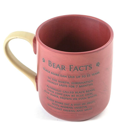 Canadian Bear Facts Mug with Silhouette Bear Design