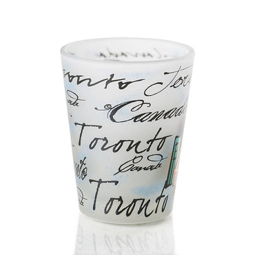 Shot Glass Toronto Colorful Skyline