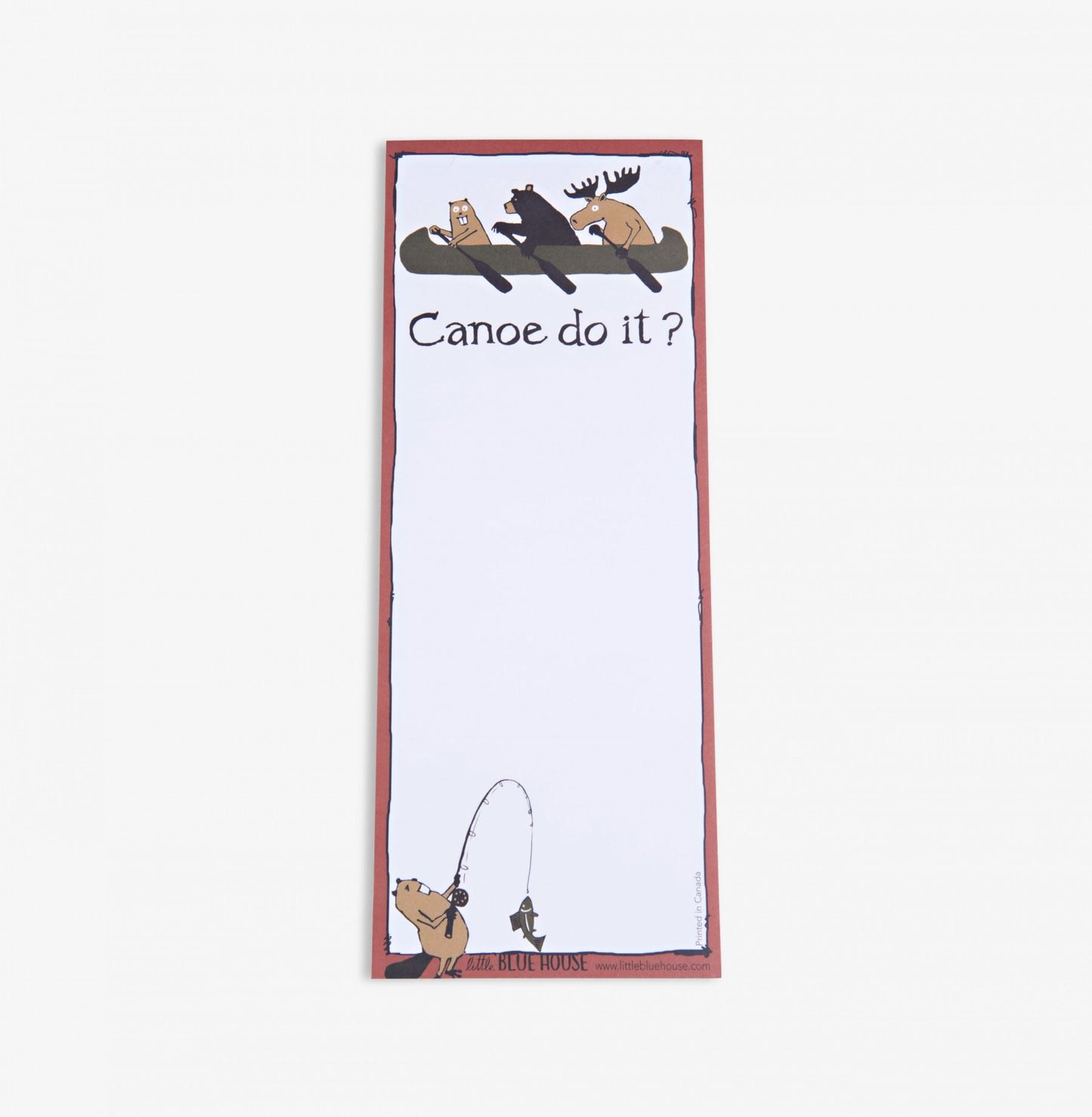 Moose Canadian Wooden Magnet - with Flush Pom-Pom and Wooden Canadian Flag Charm