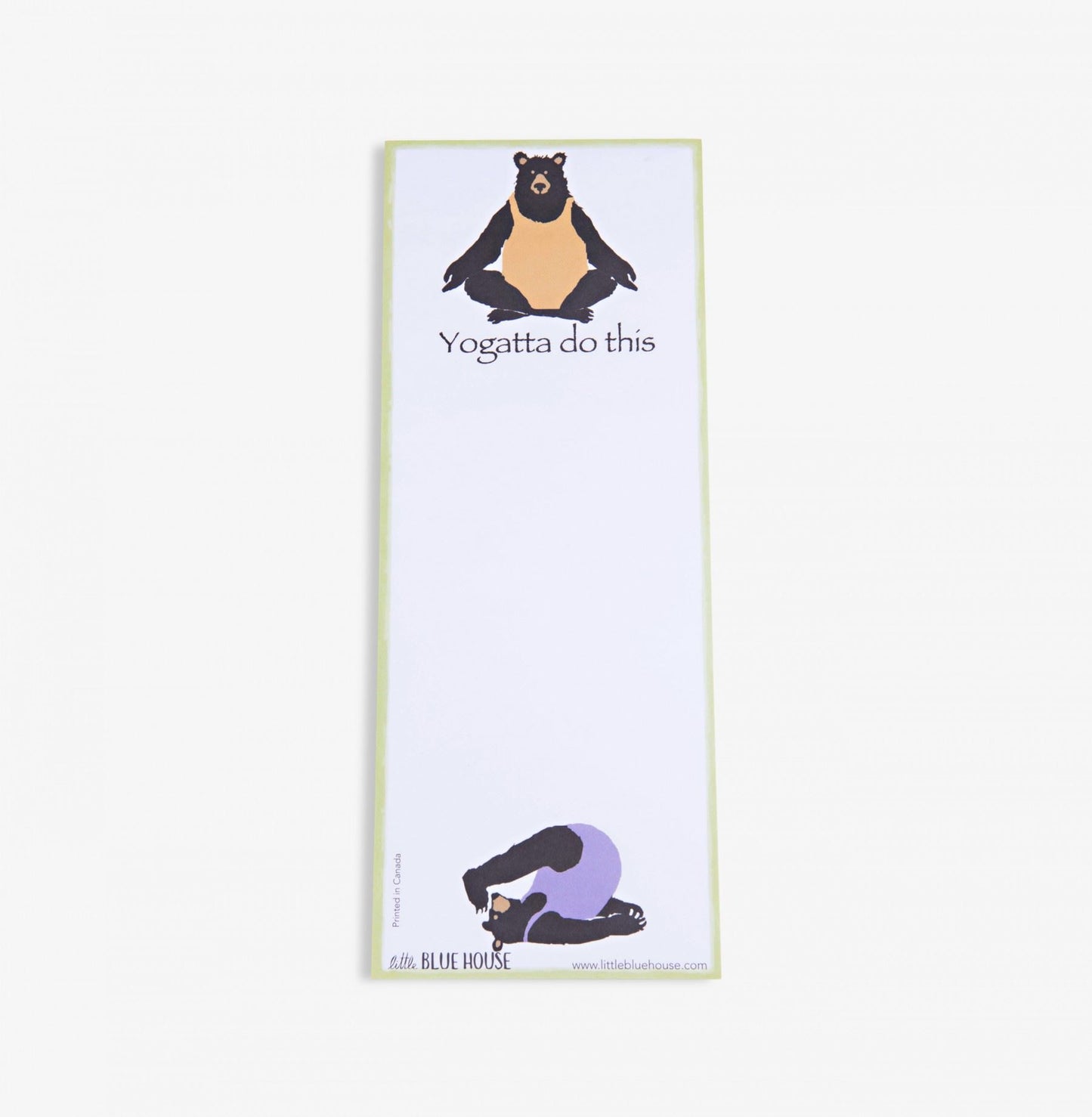 Magnetic Notepad - Yogatta do this - Bear