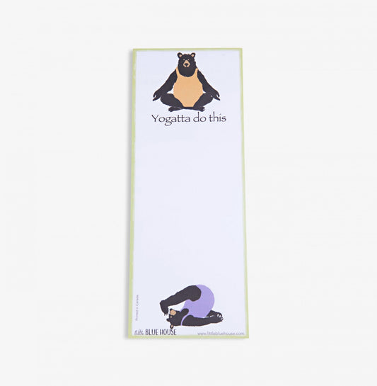 Magnetic Notepad - Yogatta do this - Bear