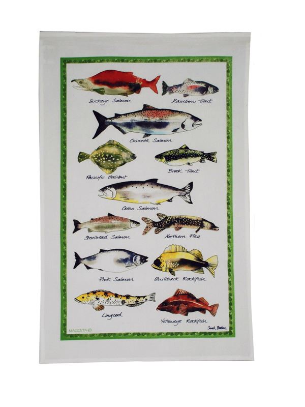 Tea Towel - Canadian Fish