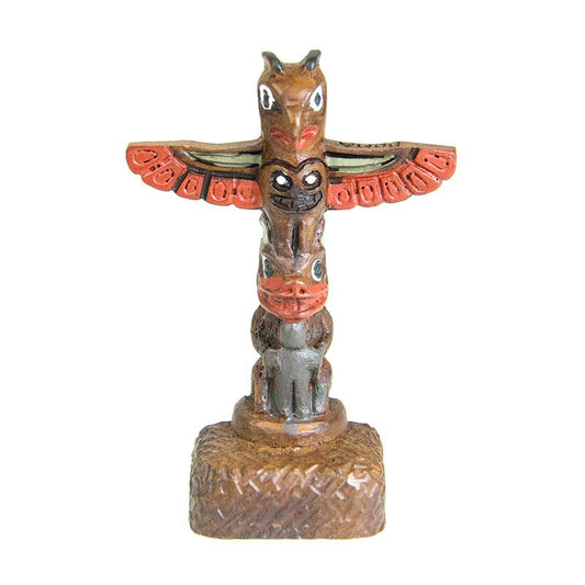 Canadian Aboriginal Thunderbird Totem Pole - 2.25"