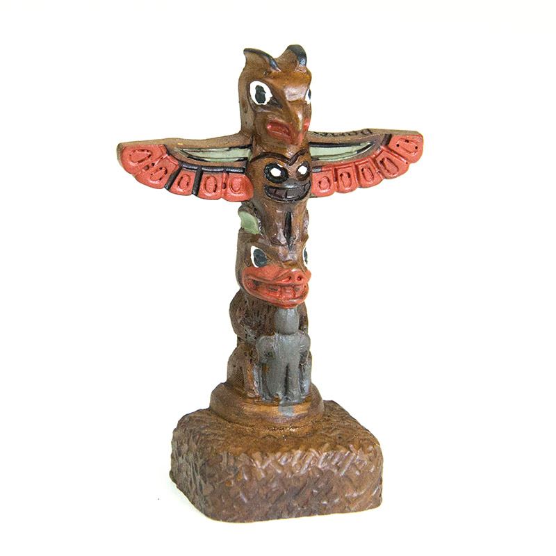 Canadian Aboriginal Thunderbird Totem Pole - 2.25"