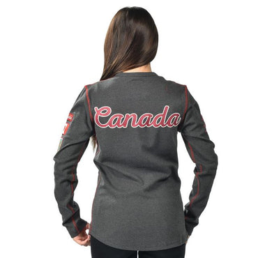 Vintage Canada Long Sleeve Shirt in Charcoal - Women’s