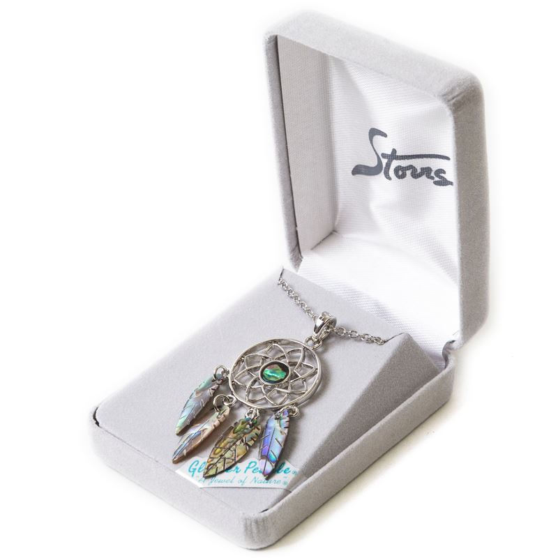 Glacier Pearle Abalone Necklace - Dreamcatcher