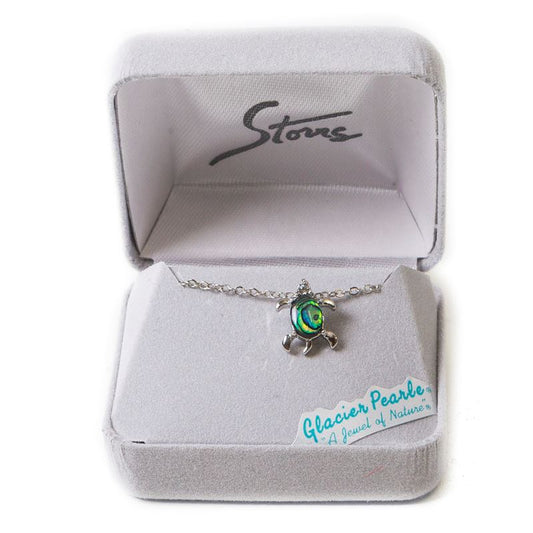 Glacier Pearle Abalone Necklace - Turtle