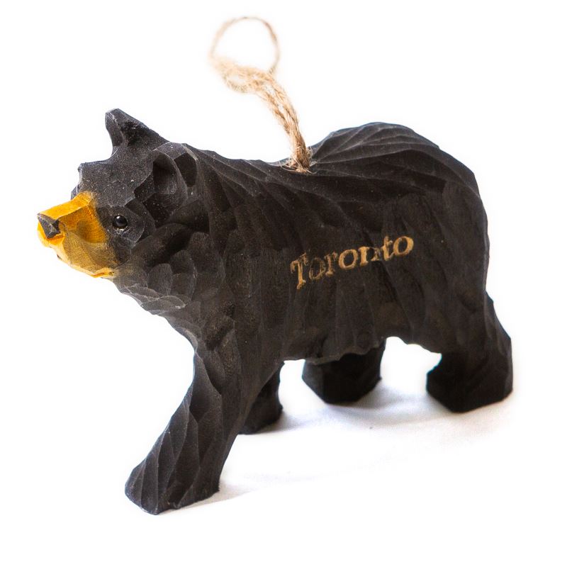 Toronto Wooden Ornament - 3D Black Bear