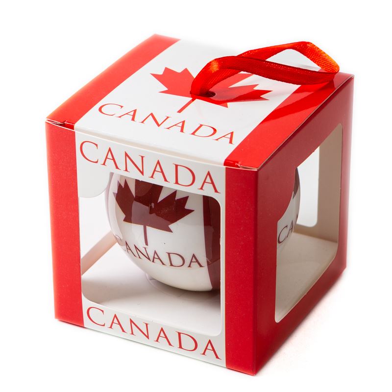 Canadian Flag Round Ornament