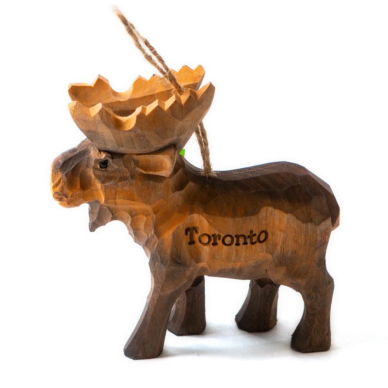 Toronto Wooden Ornament - 3D Moose