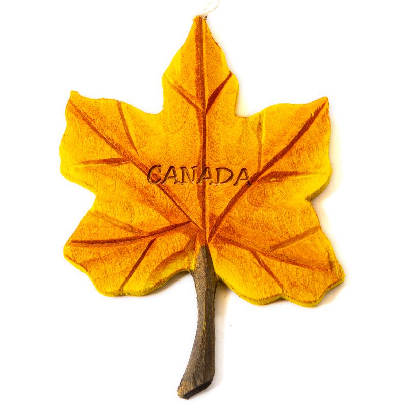 Canada Wooden Ornament - Maple Leaf