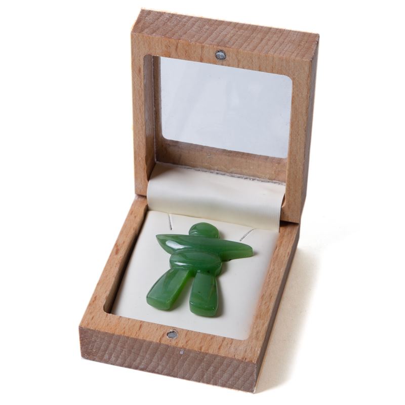 Canadian Jade - Inukshuk Brooch