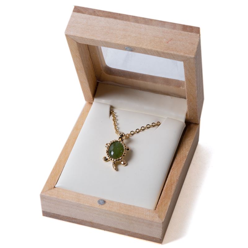 Canadian Jade Necklace - Tiny Turtle