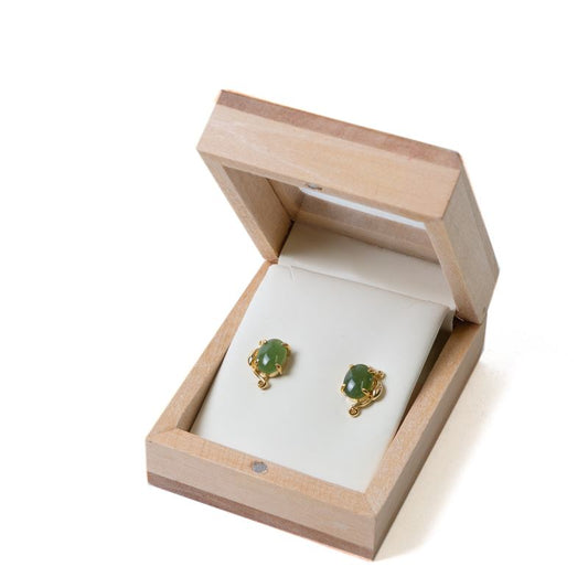 Canadian Jade - Elegant Stud Earrings