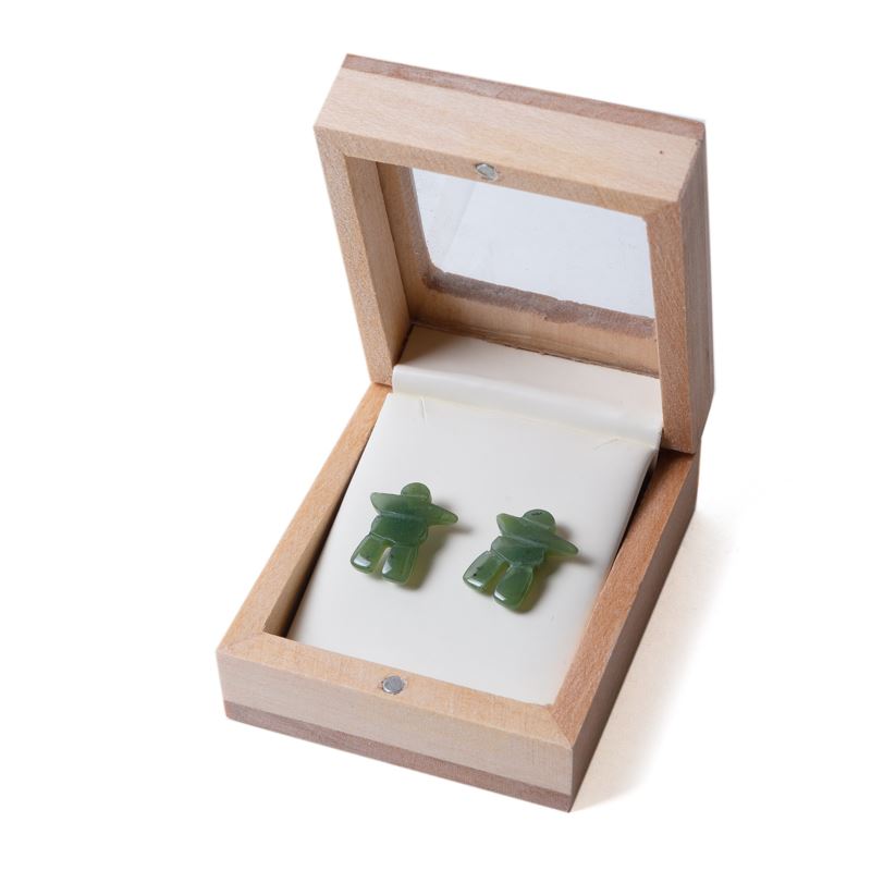 Canadian Jade - Inukshuk Stud Earrings