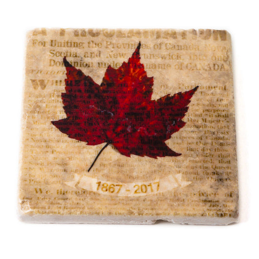 Marble Coaster - Maple Leaf