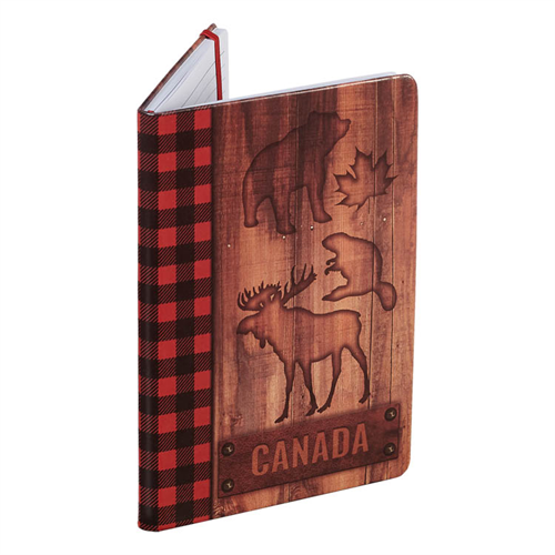 Canadian Moose Plaid Journal - 5.75" x 8.5"