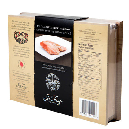 Canadian Wild Sockeye Smoked Salmon in a Cedar Box - 113 g