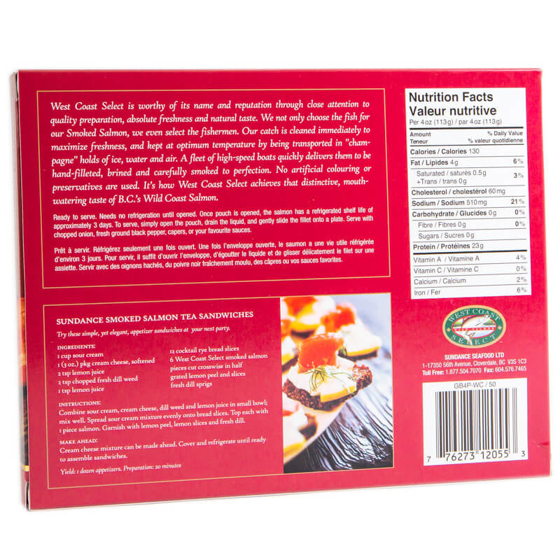 Canadian Wild Smoked Pacific Salmon - 113g