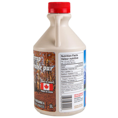 Quebec’s Pure Maple Syrup Canada Grade A Amber by Turkey Hill - 1L in Jug