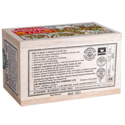 Canadian Ice Wine Tea in Wood Box - 25 tea bags