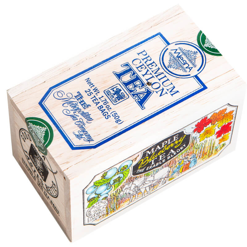 Maple Blueberry Tea in Wood Box - 25 tea bags