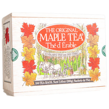 Maple Tea in Wood Box - 100 tea bags