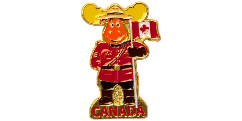 Metal Magnet - RCMP Moose Officer