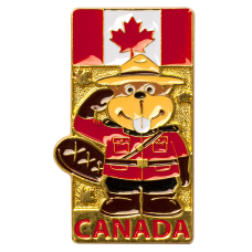 Metal Magnet - RCMP Beaver Officer