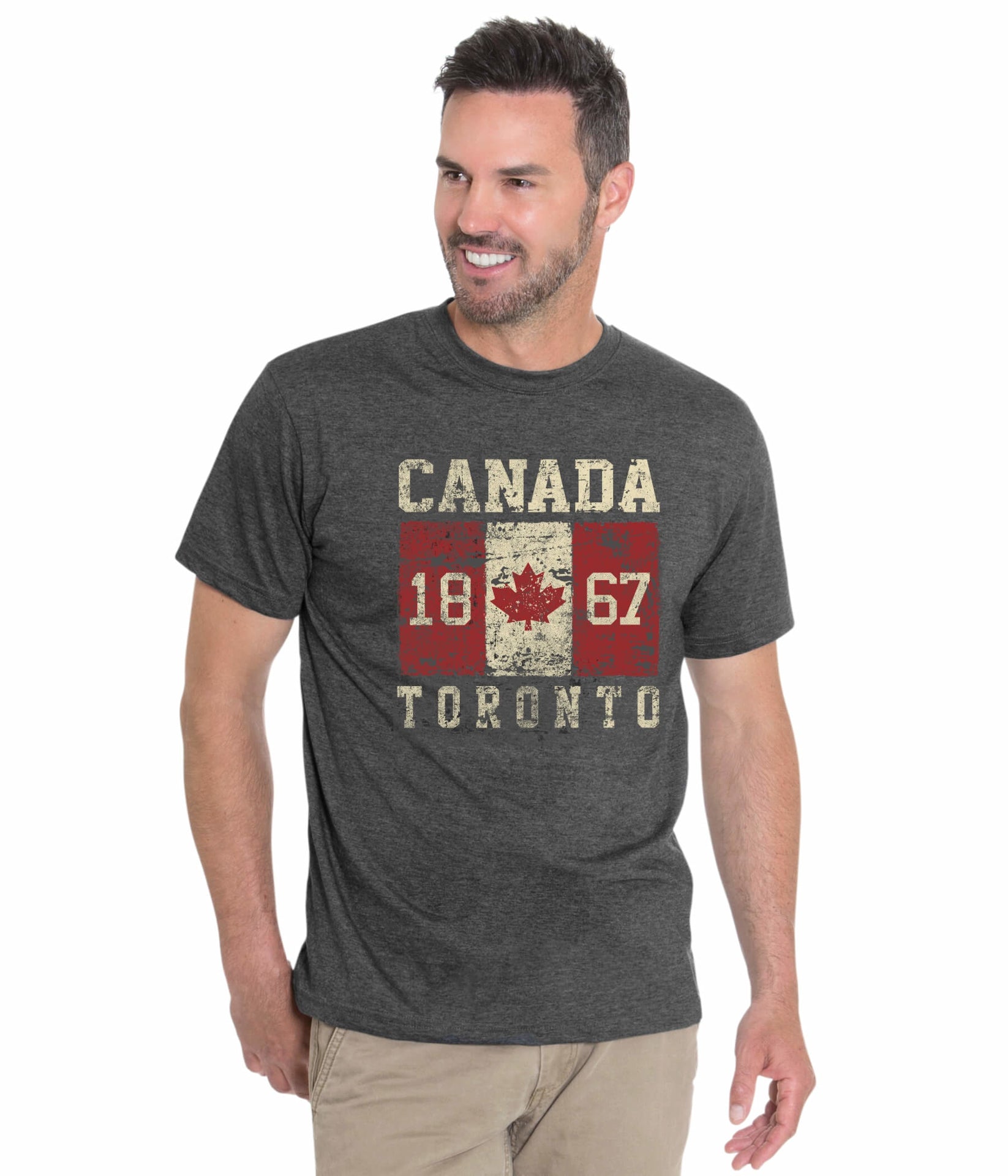 Vintage Canada 1867 T-Shirt in Heather Grey - Unisex