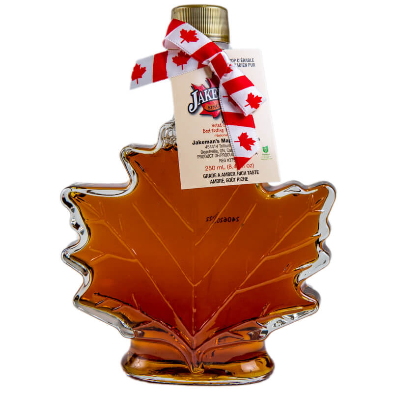 Jakeman's Maple Syrup Amber 250ml x 12 Bottles