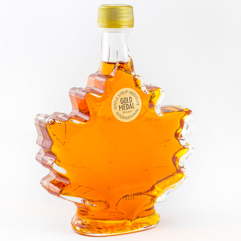 Turkey Hill Maple Syrup - Amber - Maple Leaf Glass Bottle - 250ml x 12 bottles