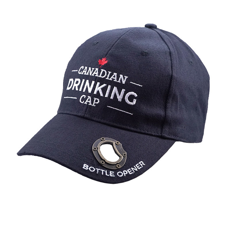 Canadian Drinking Cap - Black, Adjustable